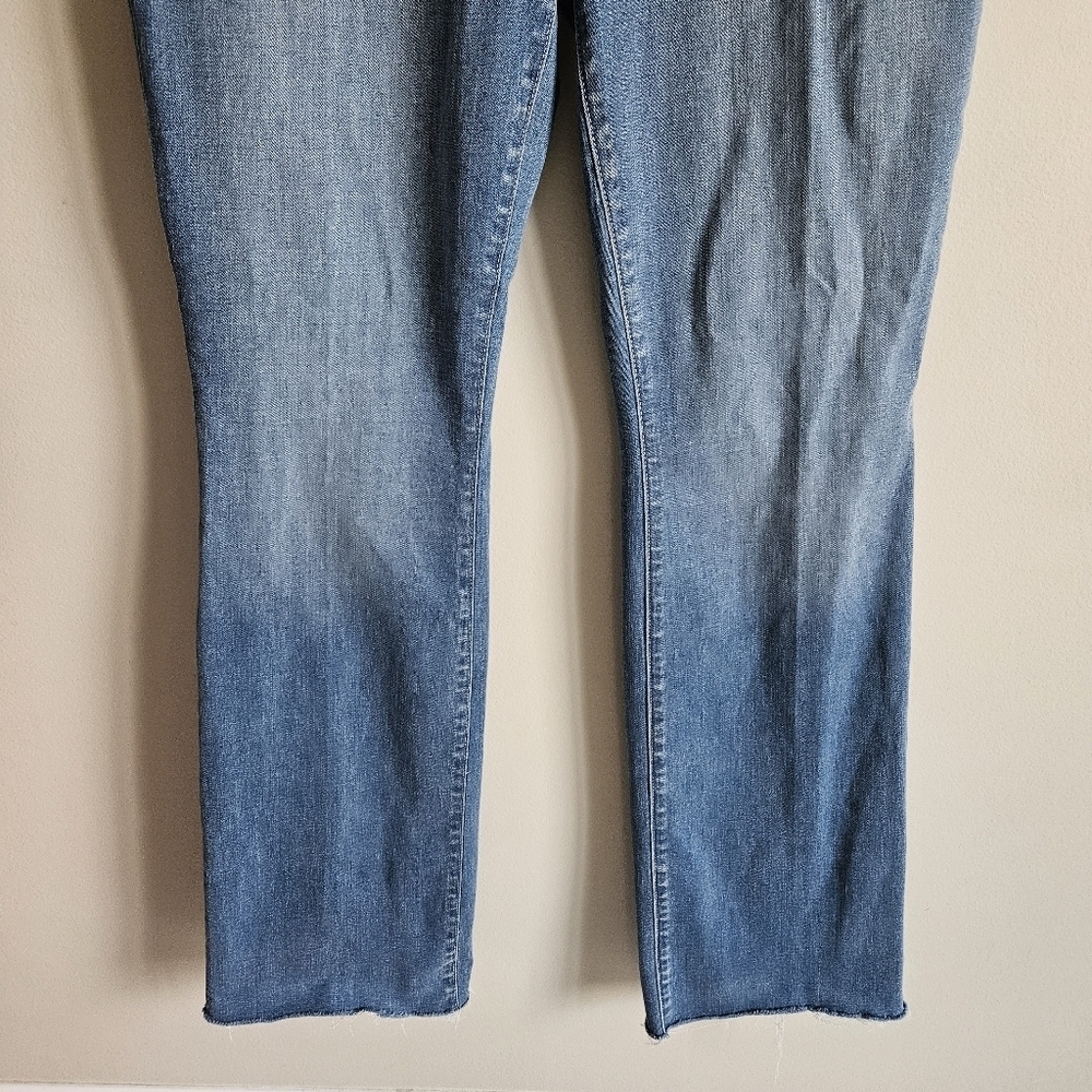 L'agence Blue Denim Ruth High Rise Straight Jeans In Garvey - Picture 5 of 12